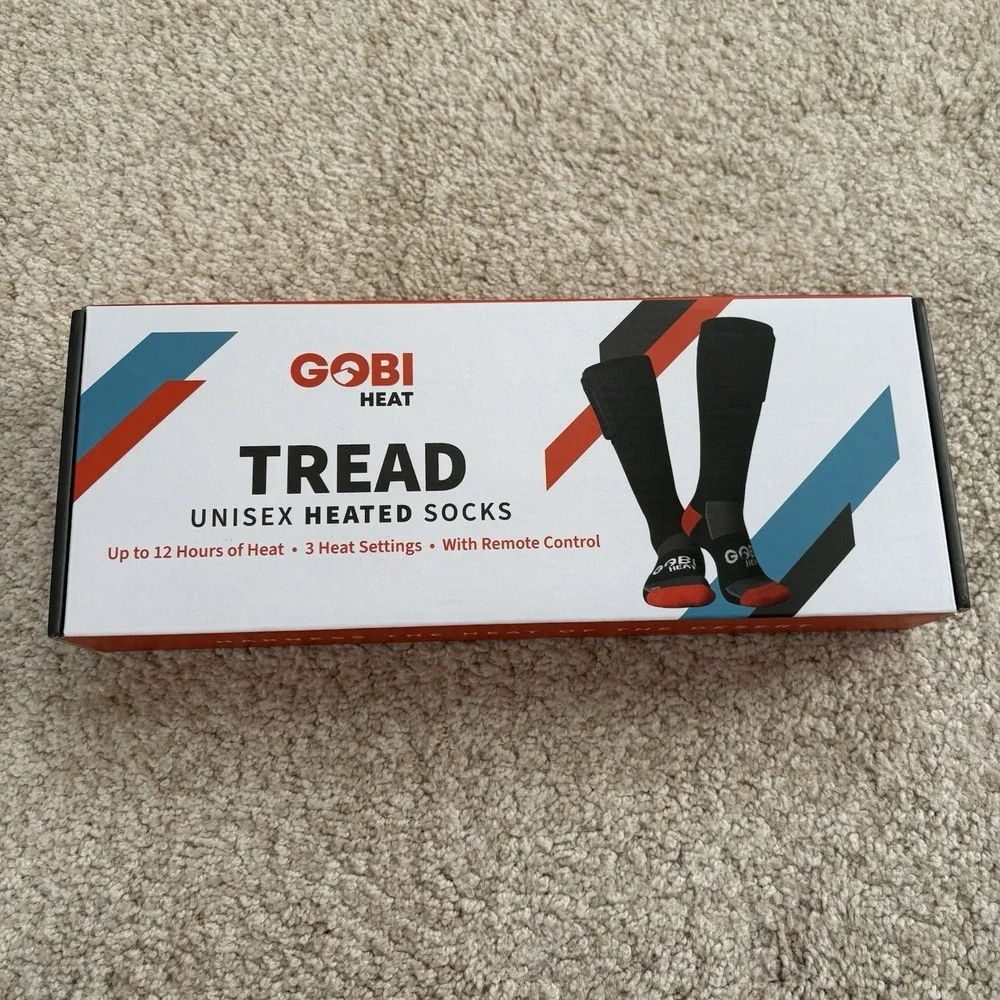 Gobi Heat Tread Heated Unisex‎ Heated Socks Sz L/XL Hiking Skiing Snowboarding